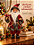 Papai Noel Decorativo De Natal Em Pé 37cm Vinho Poliresina - Imagem 5