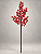 Haste Decorativa Berry Vermelha 50cm Para Árvore de Natal - Imagem 1