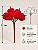 Pick Mini Maçã Flocada Vermelha 13cm Decoração Natalina - Imagem 3