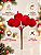 Pick Mini Maçã Flocada Vermelha 13cm Decoração Natalina - Imagem 6