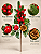 Pick Natalino Berry Maçã Pinha 32cm Vermelho Para Árvore De Natal - Imagem 8
