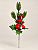 Pick Natalino Com Maçã Berries E Cogumelo Vermelho 26cm - Imagem 1