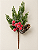 Pick Natalino Berry Com Pinha 34 Cm Vermelho E Verde - Imagem 1
