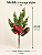 Pick Natalino Berry Com Pinha 34 Cm Vermelho E Verde - Imagem 3
