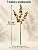 Haste Eucalipto Artificial Dourado 62cm Enfeite Natalino - Imagem 3