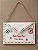 Enfeite Carta Para Papai Noel Feltro Branco Natalino 25x16cm - Imagem 1