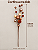 Galho Natalino Decorativo Com Esferas Glitter Cobre 54cm - Imagem 3