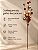 Galho Natalino Decorativo Com Esferas Glitter Cobre 54cm - Imagem 2