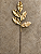 Haste Magnólia Dourada 60cm Folhagem Artificial Natalina - Imagem 1