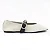 GIULIA DOMNA 142.068/251 SAPATILHA FEMININA FLOATER OFF WHITE/NAPA MONACO PRETO - Imagem 2