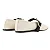 GIULIA DOMNA 142.068/251 SAPATILHA FEMININA FLOATER OFF WHITE/NAPA MONACO PRETO - Imagem 4