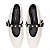 GIULIA DOMNA 142.068/251 SAPATILHA FEMININA FLOATER OFF WHITE/NAPA MONACO PRETO - Imagem 3