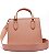 SCHUTZ S500113954 BOLSA TOTE PEQUENA NEW LORENA COURO AMENDOA - Imagem 3