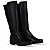 BOTTERO 345801 BOTA CANO LONGO COURO ATANADO NAPOLI/TECIDO LYCRA PTO/PTO - Imagem 3