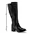 BOTTERO 369004 BOTA CANO LONGO COURO BURNISH PRETO - Imagem 3