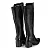 BOTTERO 369004 BOTA CANO LONGO COURO BURNISH PRETO - Imagem 5