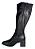 BOTTERO 361803 BOTA CANO LONGO COURO NAPA RAVENA/PRETO - Imagem 2