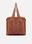 AREZZO BRIZZA Z195230001 BOLSA SHOPPING MARROM MONACO CROCHE - Imagem 2