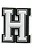 JIBBITZ 10007001 LETRA H - Imagem 1