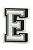 JIBBITZ 10006998 LETRA E - Imagem 1