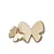 JIBBITZ 10014791 BORBOLETA DOURADA - Imagem 1