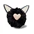 JIBBITZ 10010677 GATO DE PELUCIA PRETO - Imagem 1