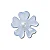 JIBBITZ 10015377 FLOR AZUL COM PEROLA - Imagem 1