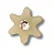 JIBBITZ 10014699 FLOR TAN COM PEDRA - Imagem 1