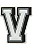 JIBBITZ 10007015 LETRA V - Imagem 1