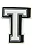 JIBBITZ 10007013 LETRA T - Imagem 1