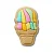 JIBBITZ 10014569 SORVETE ARCO-IRIS - Imagem 1