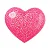 JIBBITZ 10009905 CORACAO 3D GLITTER - Imagem 1