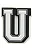 JIBBITZ 10007014 LETRA U - Imagem 1