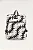 FARM 78325907 MOCHILA GINGA COPABANANA PRETO/BRANCO - Imagem 1