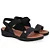 USAFLEX UD04004001 SANDALIA EM COURO PRETO - Imagem 2
