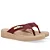 USAFLEX UD13001002 CHINELO EM COURO REBU VERMELHO - Imagem 3