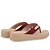 USAFLEX UD13001002 CHINELO EM COURO REBU VERMELHO - Imagem 4