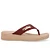 USAFLEX UD13001002 CHINELO EM COURO REBU VERMELHO - Imagem 2