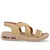 USAFLEX UD14002002 SANDALIA COM LASER CREME - Imagem 2