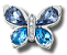 JIBBITZ 10013443 BORBOLETA AZUL - Imagem 1