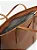 AREZZO A500230614 BOLSA SHOPPING MARROM GRANDE TIRAS CAPA - Imagem 6