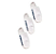 CONVERSE ACC03SP2433 KIT MEIAS INVISIBLE WHITE 39/43 - Imagem 1