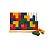 Blocos De Encaixe Vertical Com 25 Peças Brinquedo De Madeira - Imagem 1