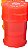 Dichavador Plastico Slow Burning Saver 4 Partes Laranja - Imagem 1
