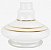 Jarro MD Aladdin Filete Gold Branco 14cm - Imagem 1