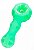 Pipe Silicone e Vidro Slow Burning Verde Fluorescente - Imagem 1