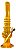 Bong Acrilico 20cm Laranja - Imagem 1