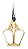 Tesoura Abdz King Gold Black - Imagem 1