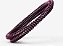 Mangueira Silicone Antichamas Helix Preto Com Elo Roxo - Imagem 1
