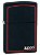 Isqueiro Zippo Logo Black And Red - Imagem 1